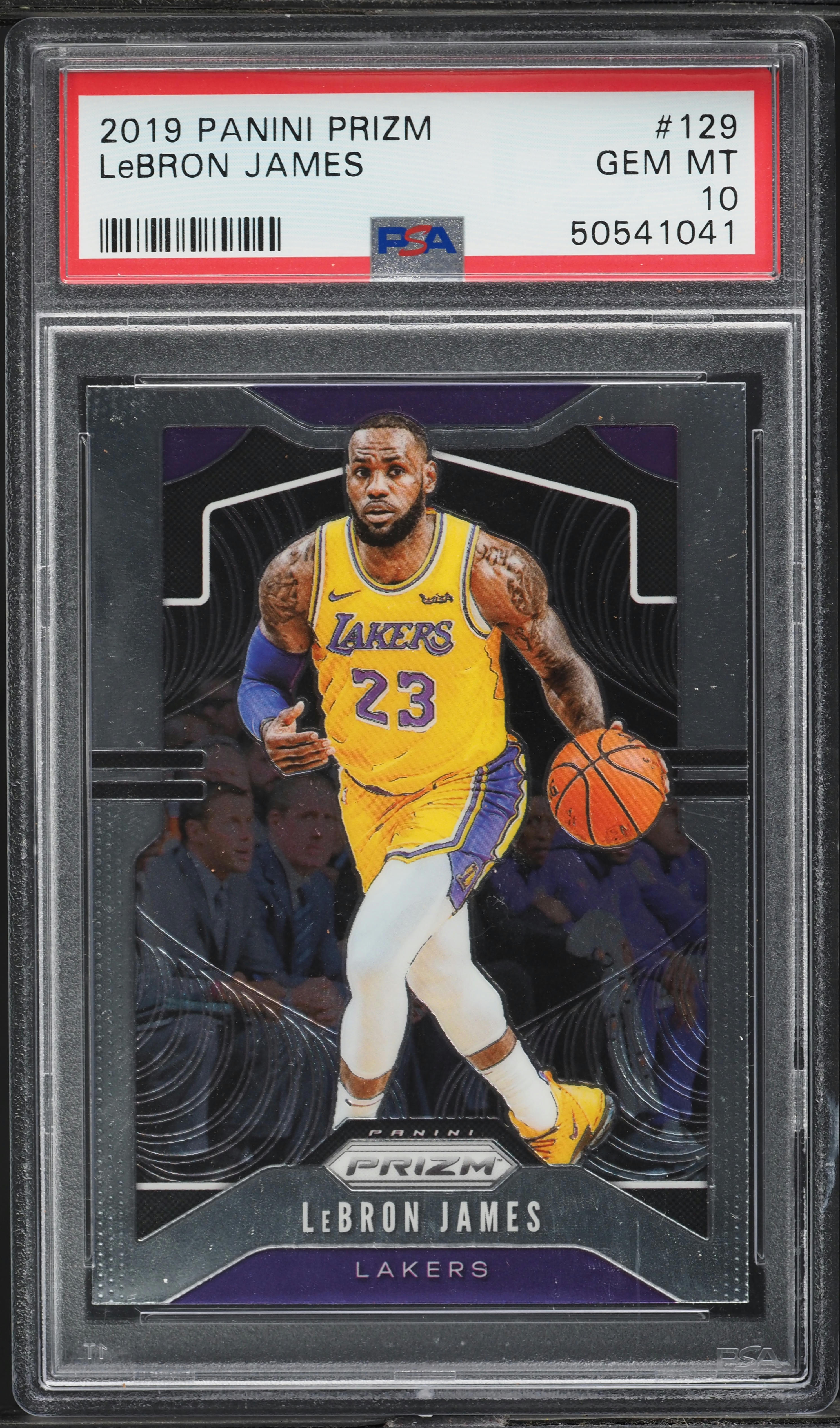 2019 Panini Prizm LeBron James #129 PSA 10 GEM MINT on Fanatics