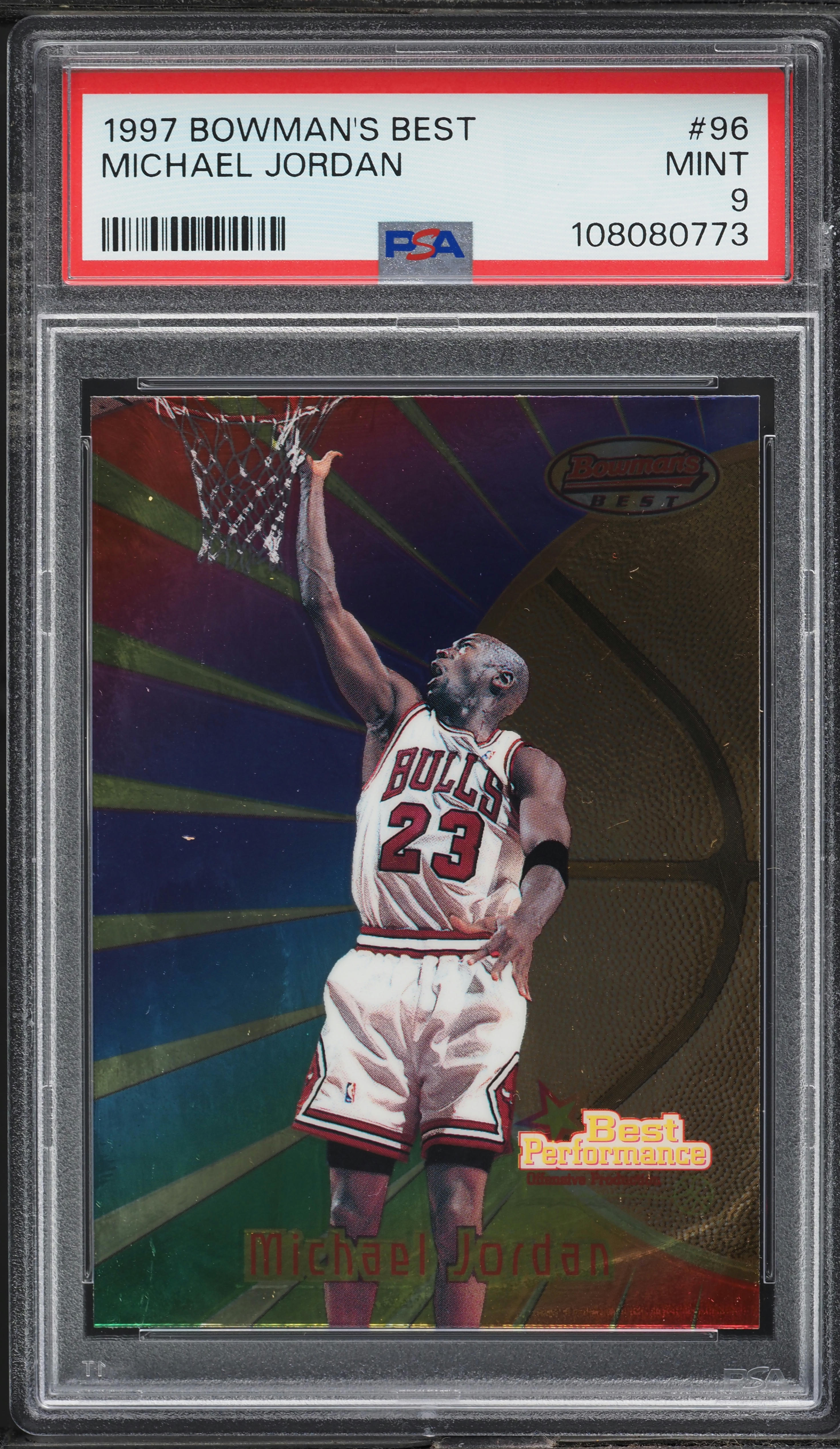 PSA9 MICHAEL JORDAN 96-97 BOWMAN