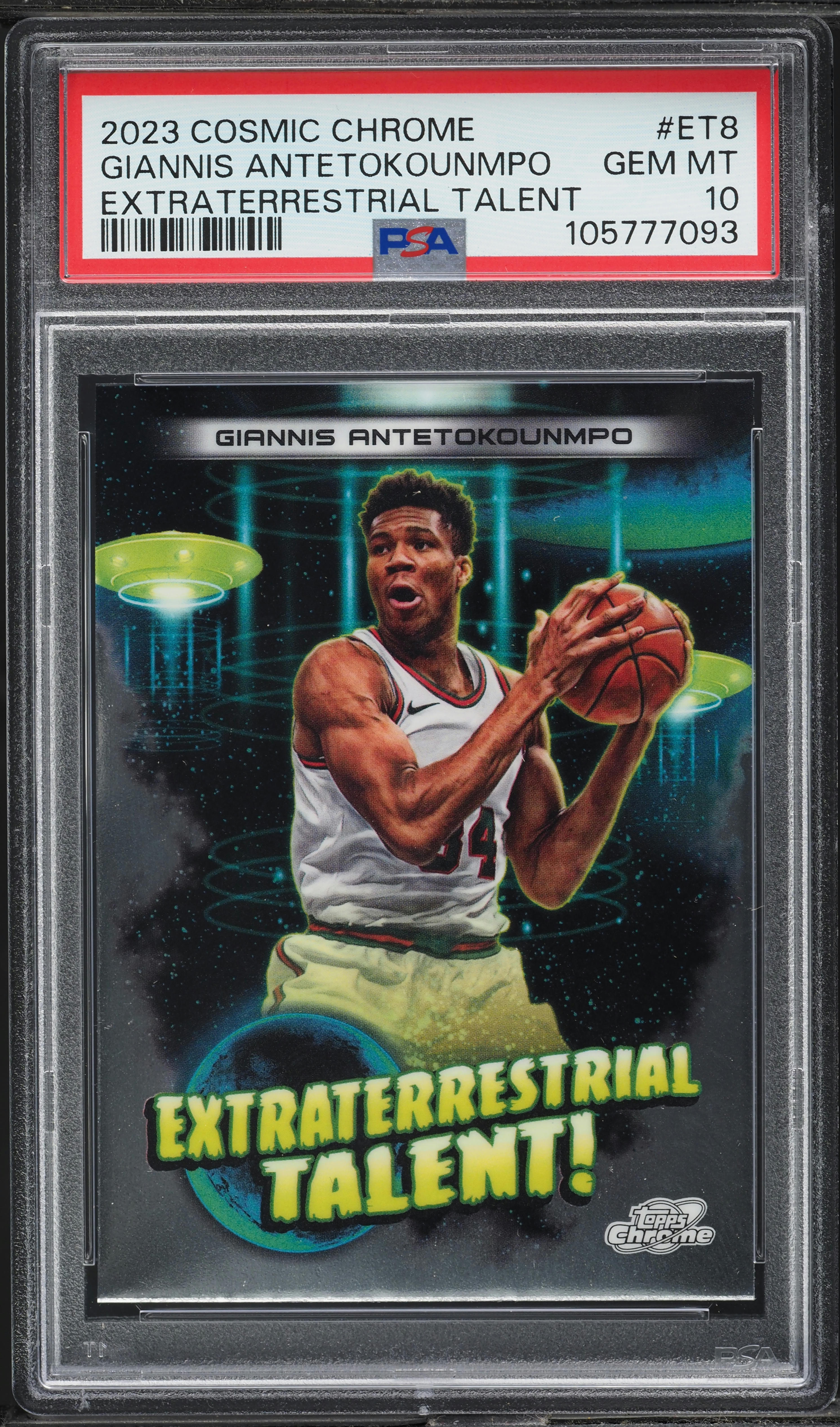 2023 Topps Cosmic Chrome Extraterrestrial Talent Giannis
