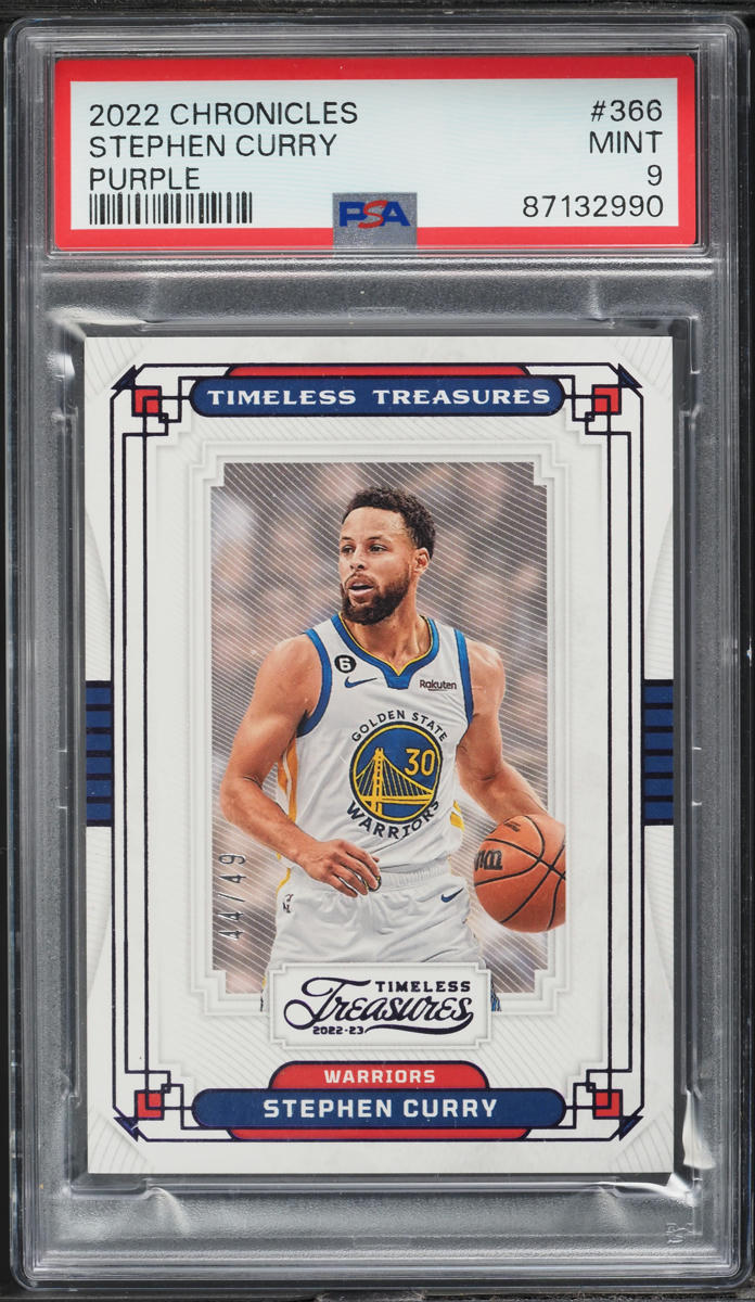 2022 Panini Chronicles Purple Stephen Curry /49 #366 PSA 9 MINT on