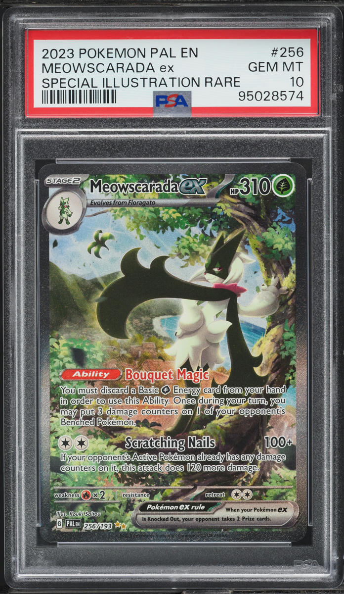 2023 Pokemon SV Paldea Evolved SIR Meowscarada ex #256 PSA 10 GEM MINT