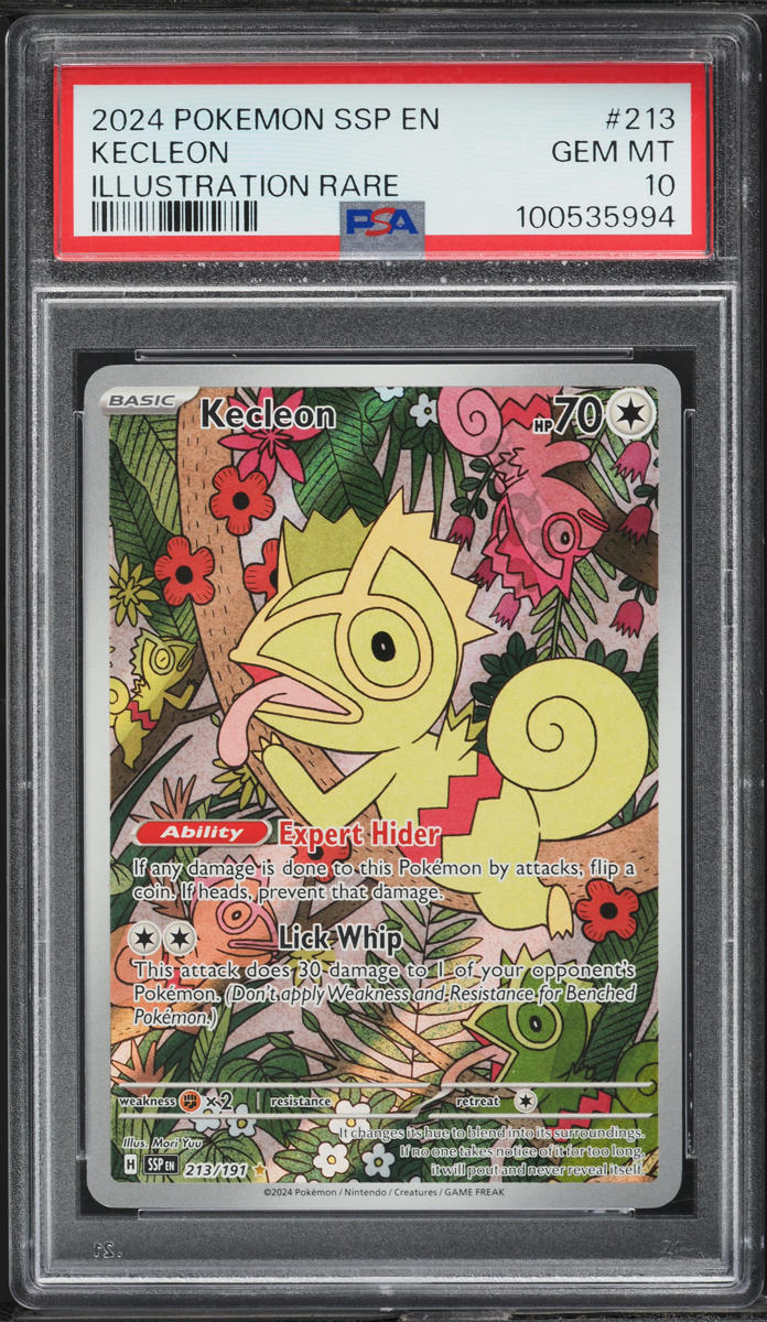 2024 Pokemon Scarlet & Violet Surging Sparks IR Kecleon #213 PSA 10 GEM MINT