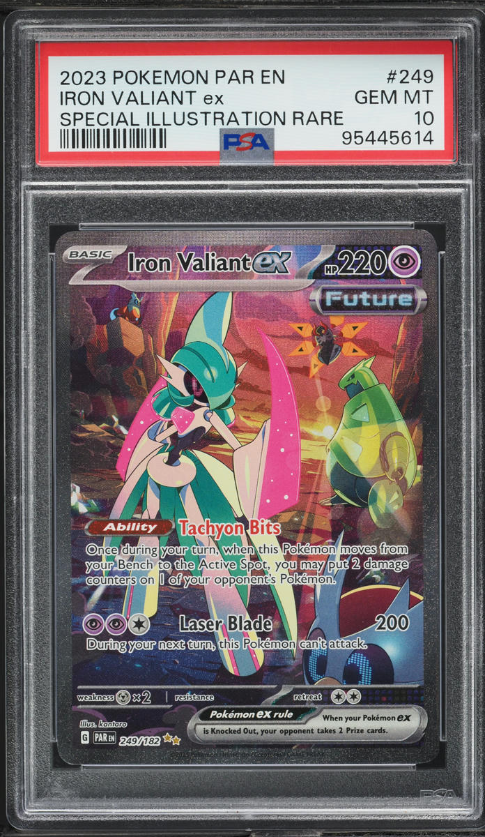 2023 Pokemon SV Paradox Rift SIR Iron Valiant ex #249 PSA 10 GEM MINT