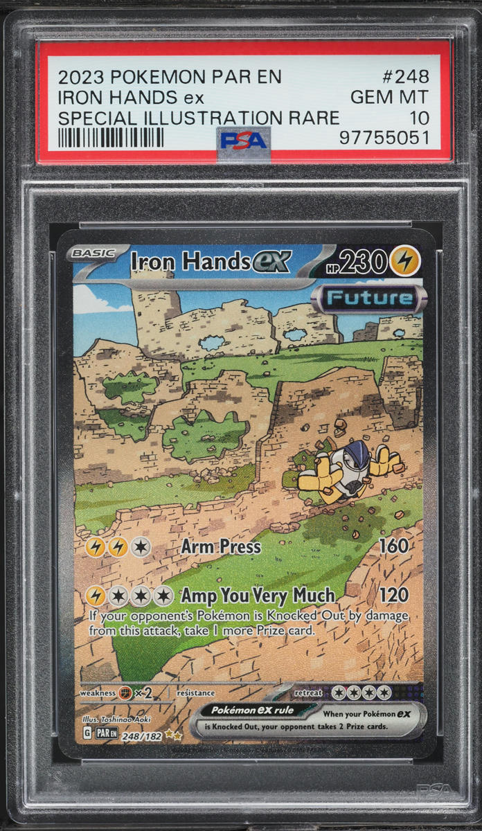 2023 Pokemon SV Paradox Rift SIR Iron Hands ex #248 PSA 10 GEM MINT