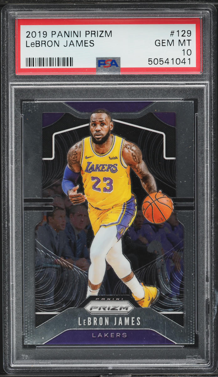 2019 Panini Prizm LeBron James #129 PSA 10 GEM MINT on Fanatics