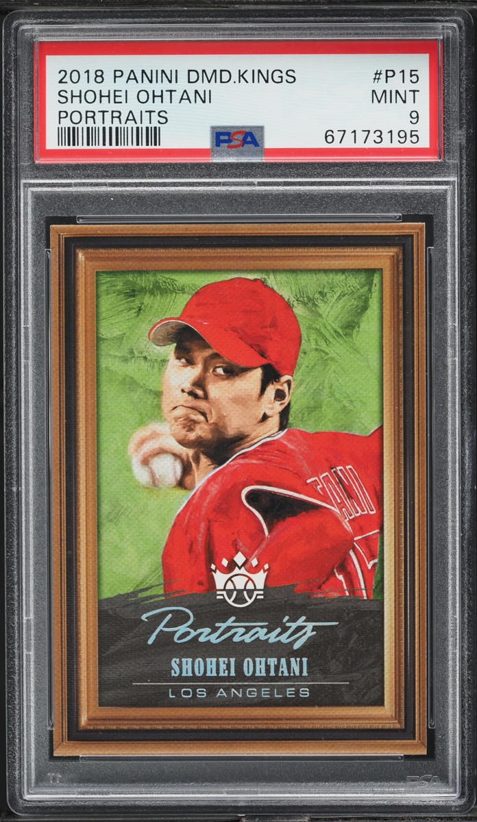 2018 Panini Diamond Kings Portraits Shohei Ohtani ROOKIE #P15 PSA 9 MINT