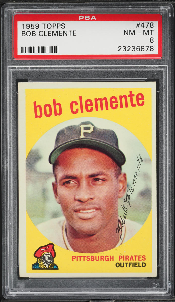 1959 Topps Roberto Clemente #478 PSA 8 NM-MT