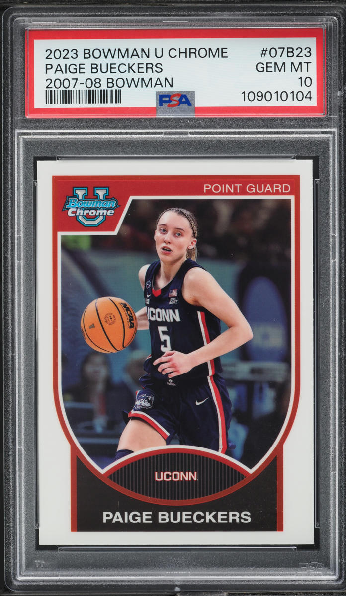 2023 Bowman University Chrome '07 Paige Bueckers #07B23 PSA 10 GEM MINT