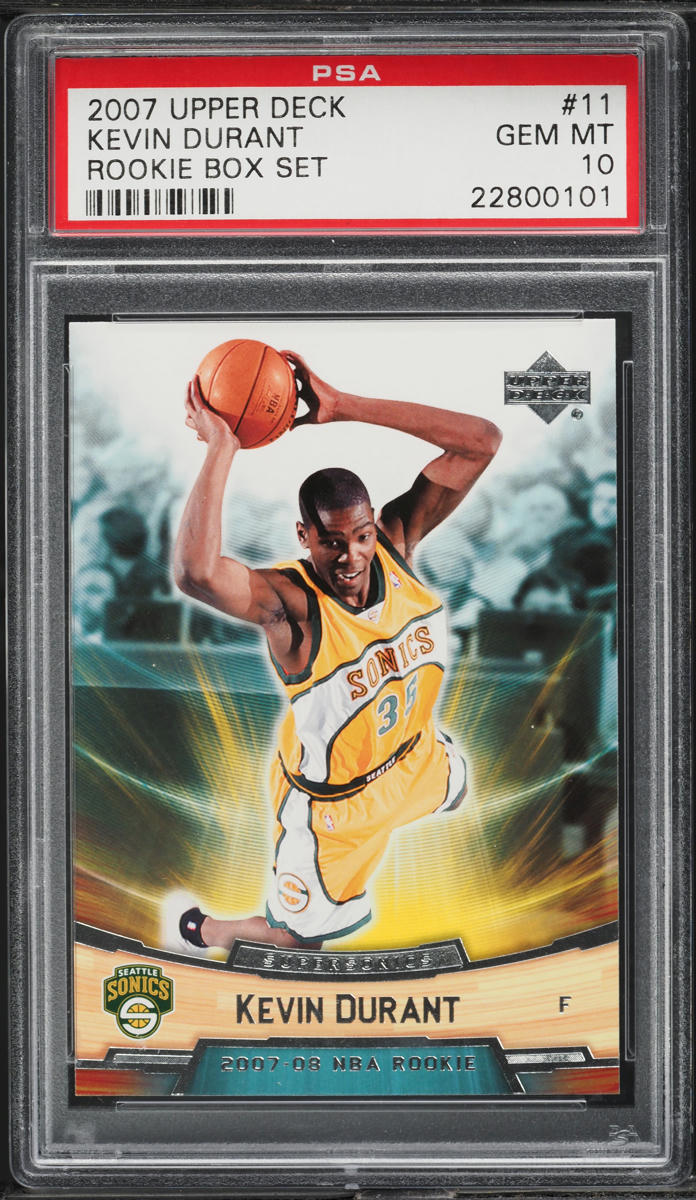 2007 Upper Deck Box Set Kevin Durant ROOKIE #11 PSA 10 GEM MINT