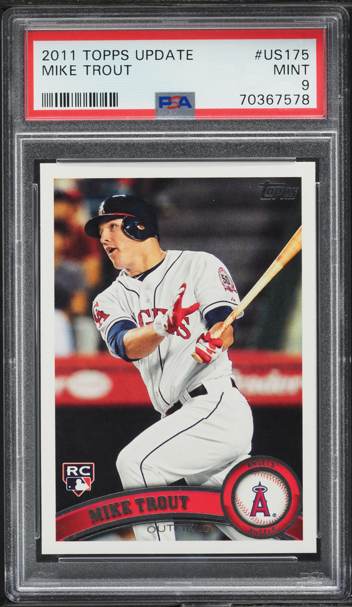2011 Topps Update Mike Trout ROOKIE #US175 PSA 9 MINT