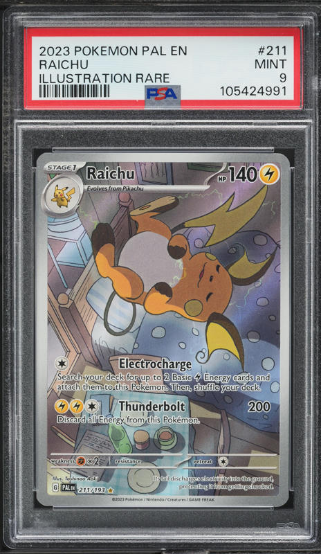 1997 Pokemon Japanese Topsun Original Series 1st Print Raichu #26