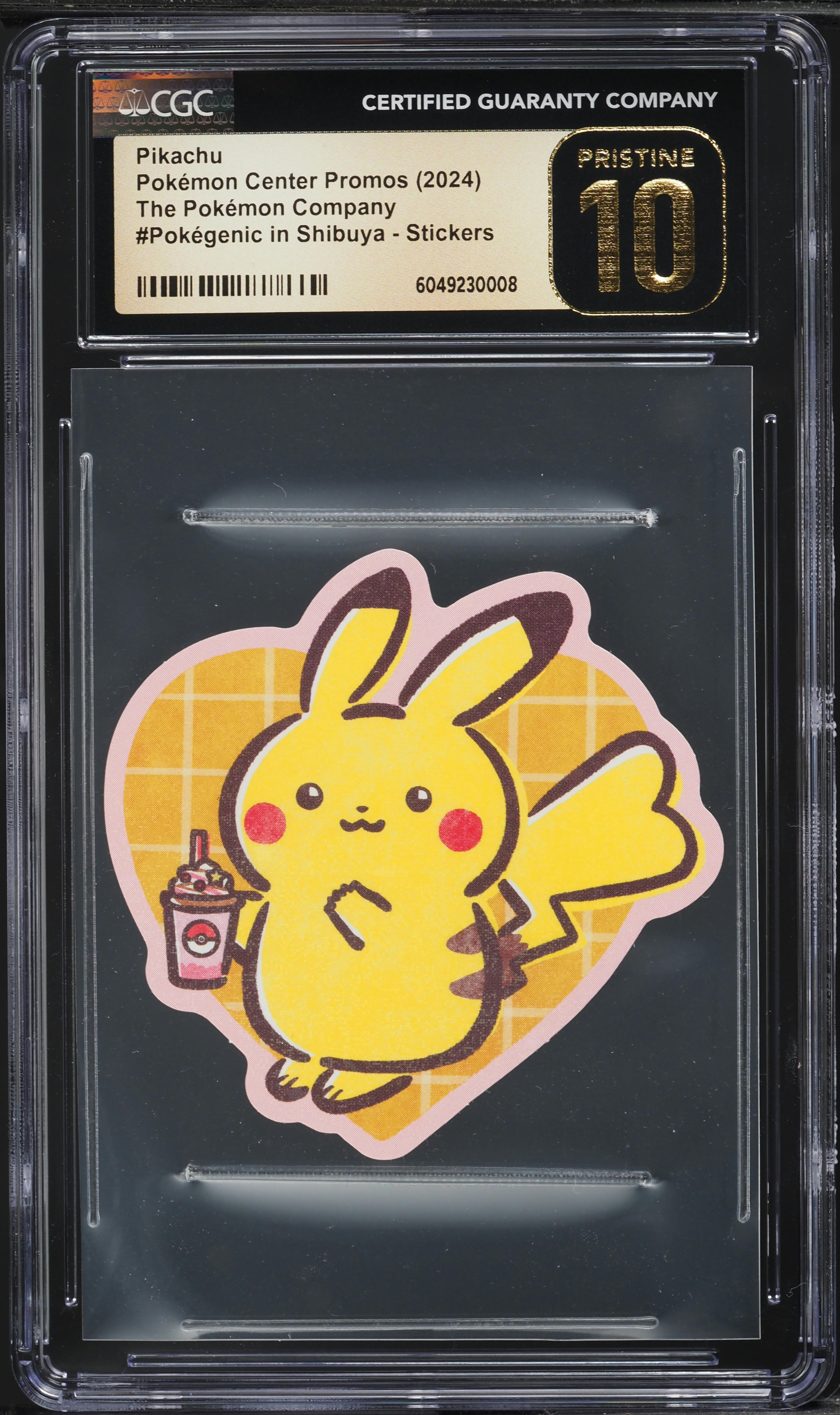 2024 Pokemon Japanese Center Pokegenic Shibuya Stickers Pikachu CGC 10  PRISTINE
