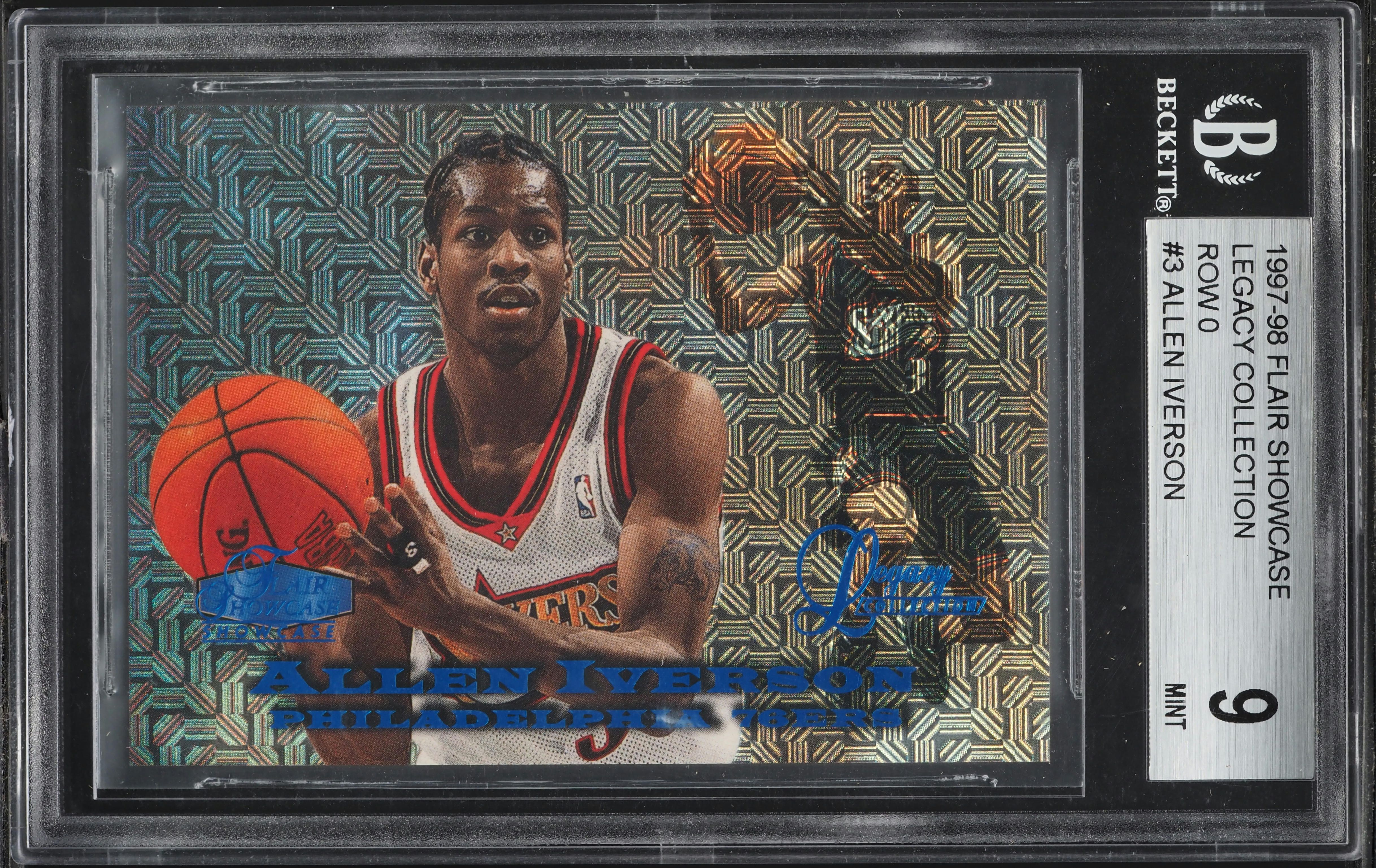 1997 Flair Showcase Legacy Collection Row 0 Allen Iverson /100 #3