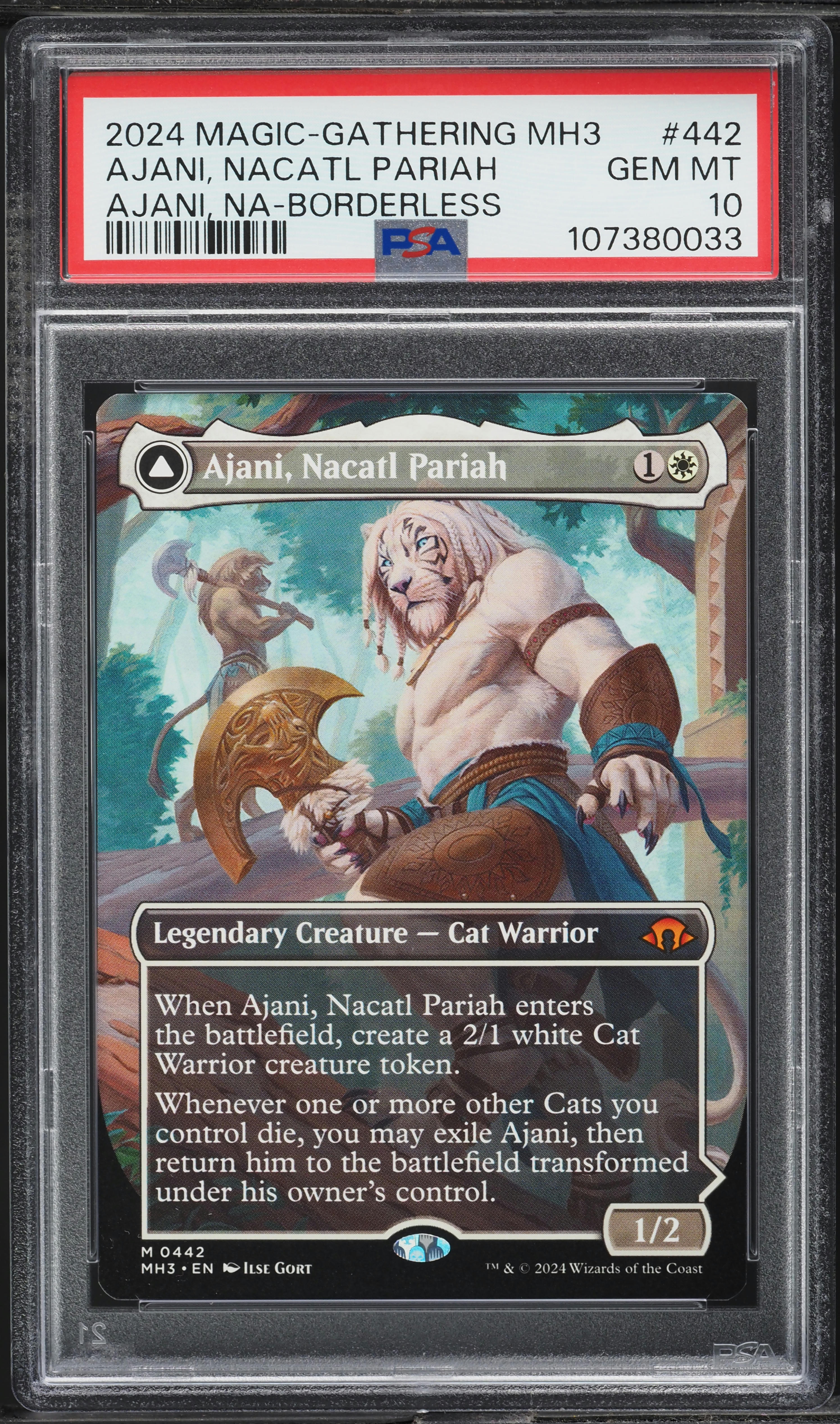 2024 MTG Modern Horizons 3 Ajani, Na-Borderless Ajani, Nacatl