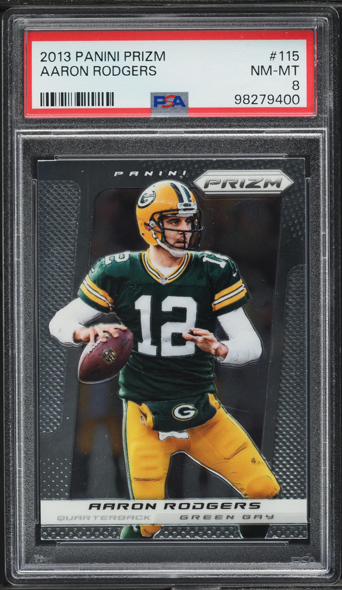 2013 Panini Prizm Aaron Rodgers #115 PSA 8 NM-MT