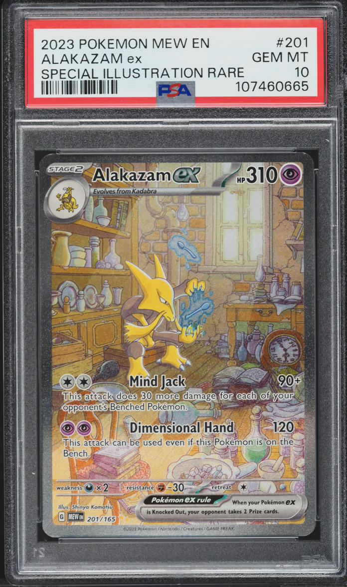 2023 Pokemon Scarlet & Violet 151 SIR Alakazam ex #201 PSA 10 GEM MINT