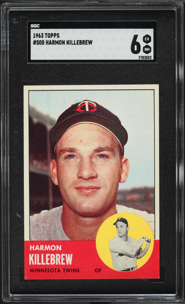 1963 Topps Harmon Killebrew SHORT PRINT #500 SGC 6 EXMT