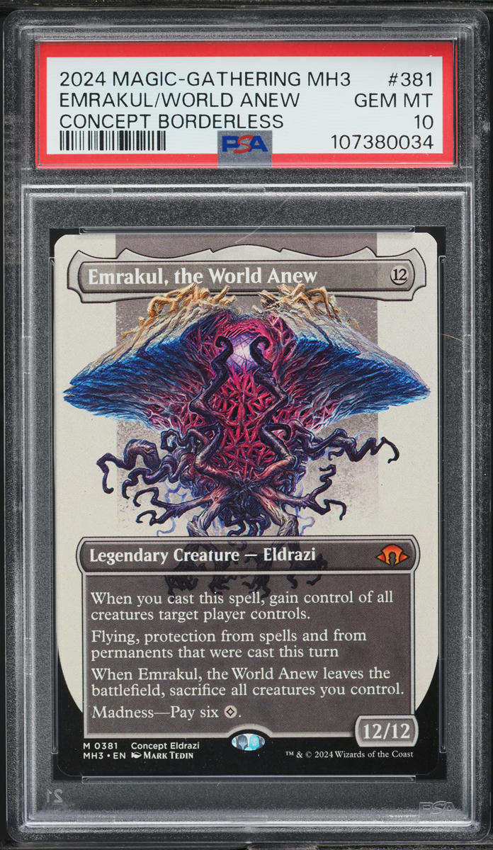 2024 MTG Modern Horizons 3 Concept Borderless Emrakul, The World Anew PSA 10