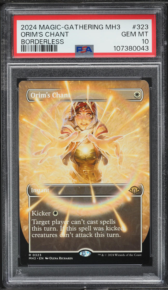 2024 Magic The Gathering MTG Modern Horizons 3 Borderless Orim's Chant PSA 10