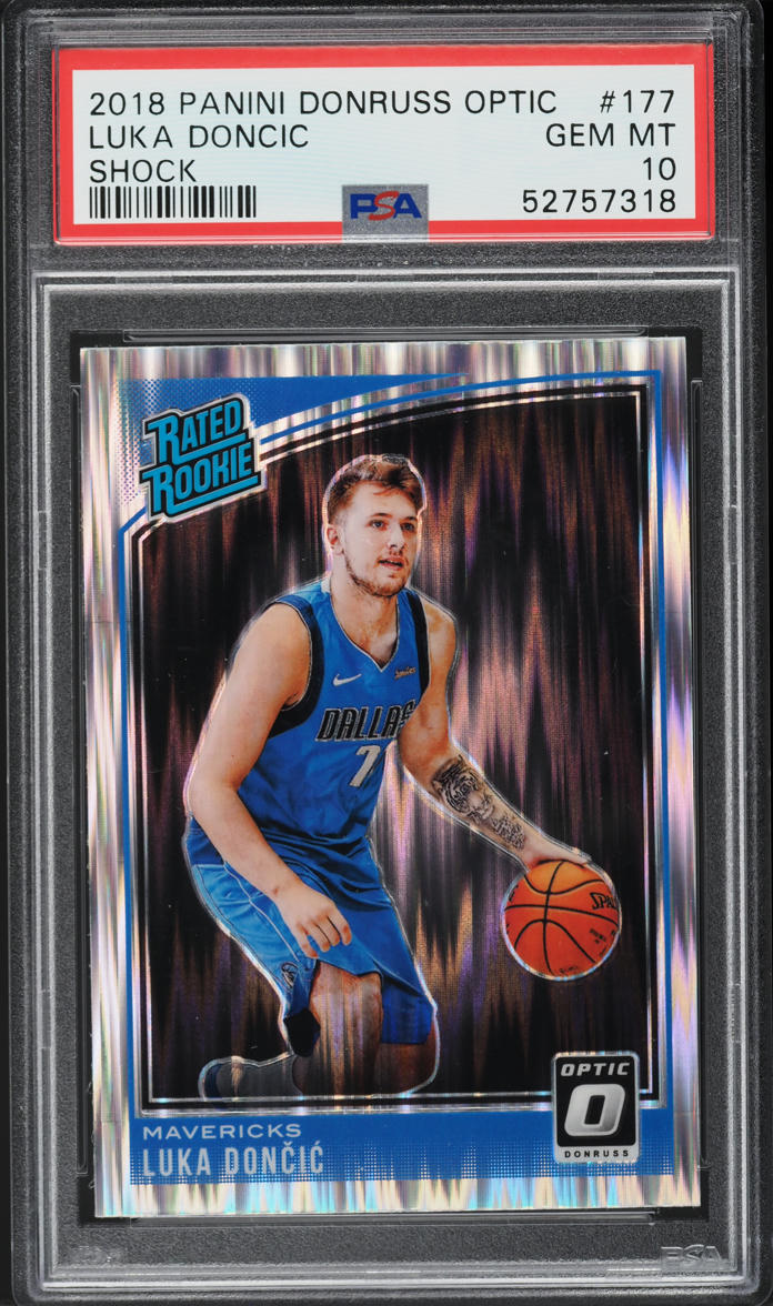 2018 Donruss Optic Shock Luka Doncic ROOKIE #177 PSA 10 GEM MINT