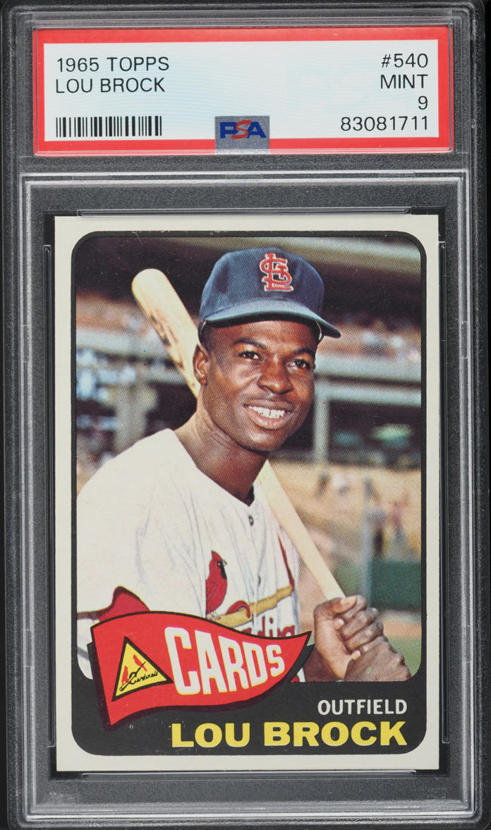 1965 Topps Lou Brock #540 PSA 9 MINT