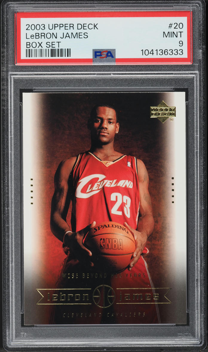 2003 Upper Deck Box Set LeBron James ROOKIE #20 PSA 9 MINT