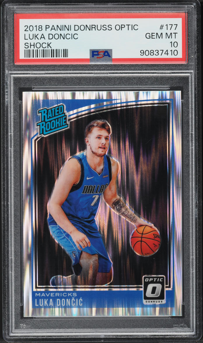 2018 Donruss Optic Shock Luka Doncic ROOKIE #177 PSA 10 GEM MINT