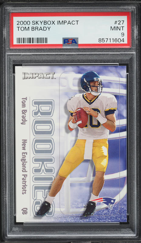 2000 Pacific Paramount Tom Brady ROOKIE #138 PSA 7 NRMT on