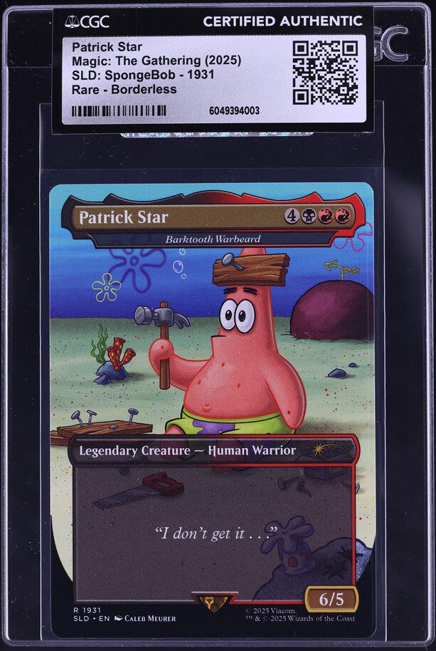 mtg patrick card Magic The Gathering Secret Lair x Spongebob Squarepants: Internet Sensation (Non-Foil) : Toys & Games MTG Patrick Star RAINBOW FOIL