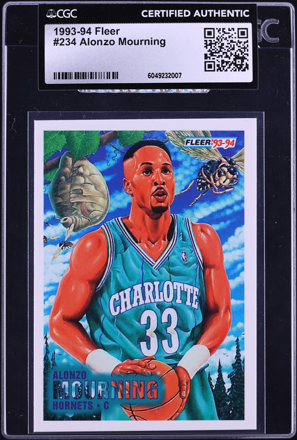 1993 Fleer Basketball Alonzo Mourning #234 CGC AUTH