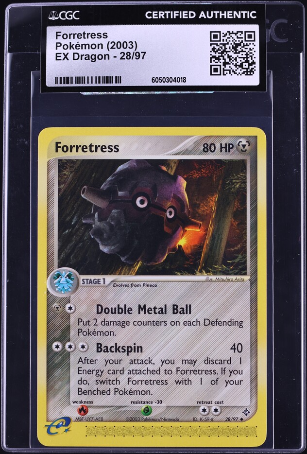 forretress ex pokemon card price – PRYME TRADING CARDS Evolves from null Ability Explosive Energy Once during your turn Forretress ex Pokemon Cards Price