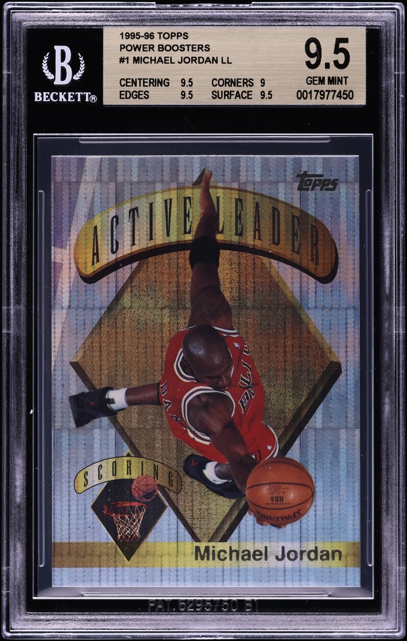 1995 Topps Power Boosters Michael Jordan #1 BGS 9.5 GEM MINT