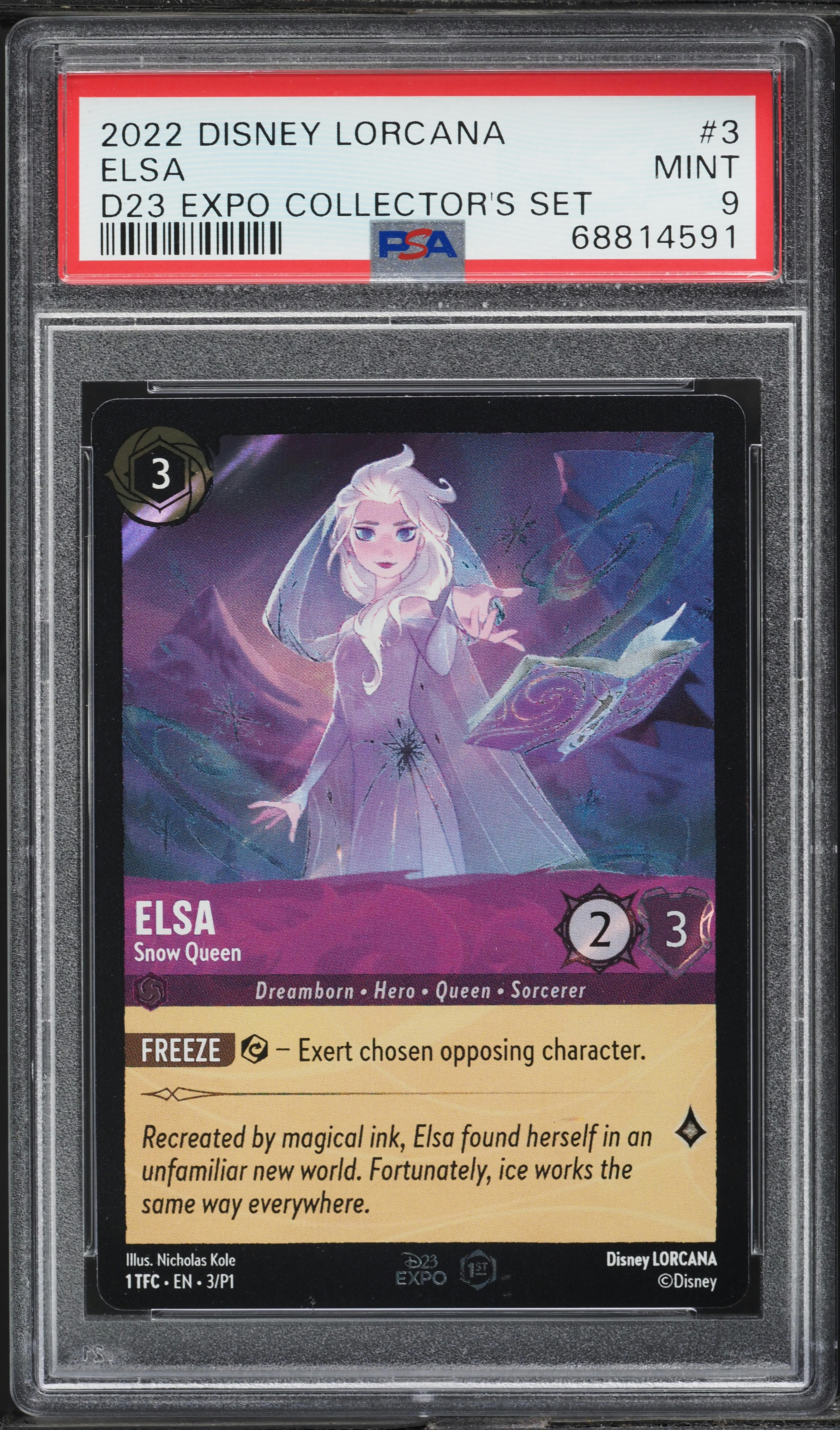LORCANA ロルカナ D23 EXPO HOOK PSA9 Captain Hook - Forceful Duelist - D23 Promos - Disney Lorcana