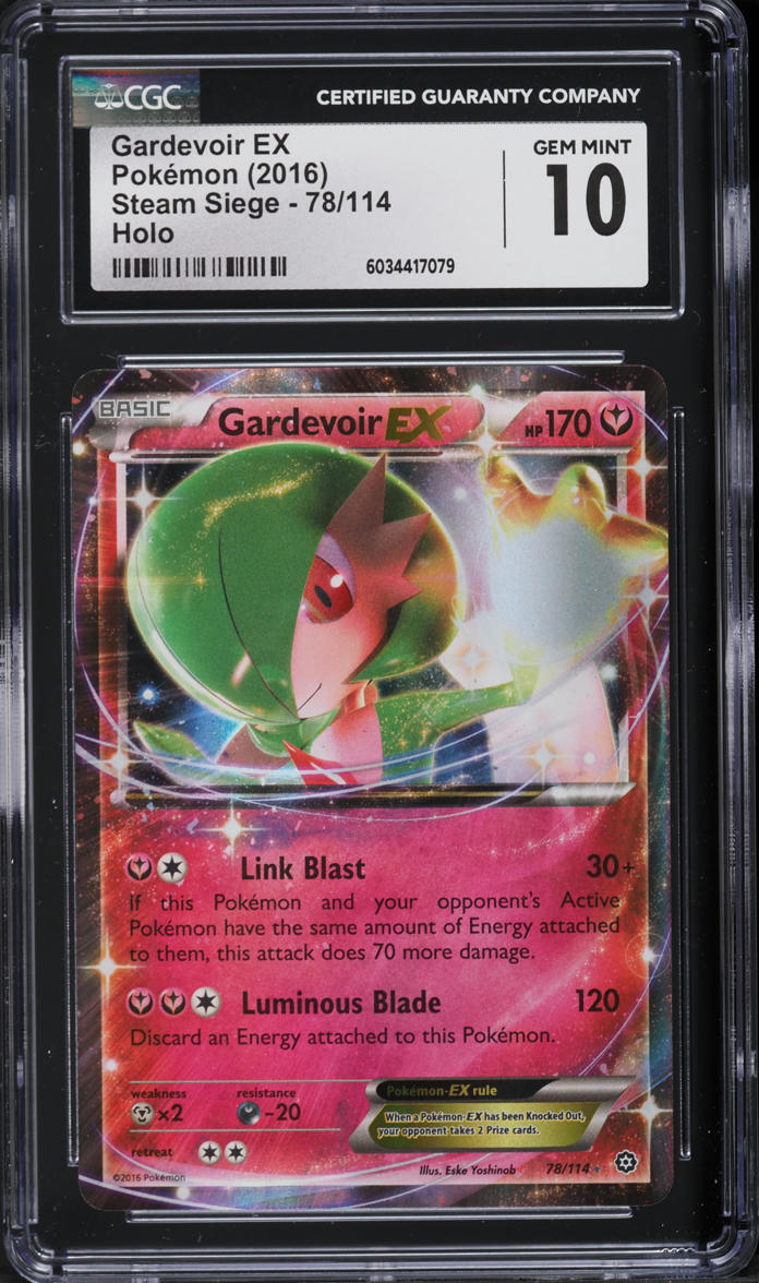 2016 Pokemon XY Steam Siege Holo Gardevoir EX #78 CGC 10 GEM MINT