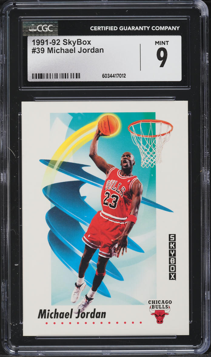 1991 Skybox Basketball Michael Jordan #39 CGC 9 MINT