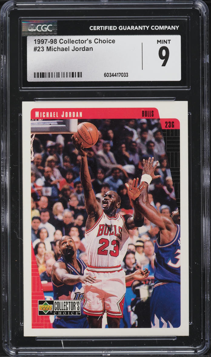1997 Collector's Choice Michael Jordan #23 CGC 9 MINT