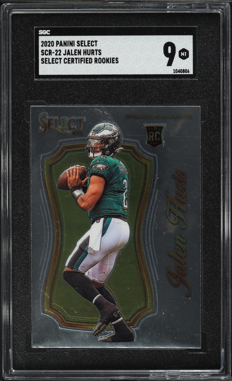 2020 Select Certified Rookies Jalen Hurts ROOKIE #SCR-22 SGC 9 MINT