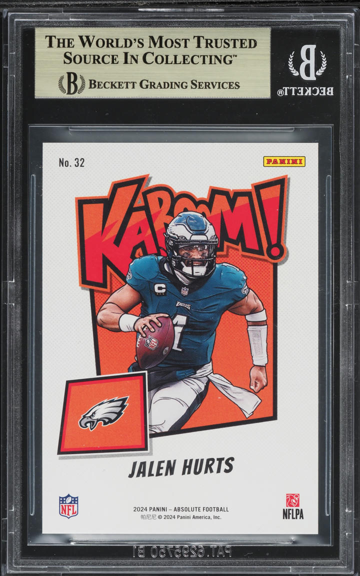2024 Absolute Kaboom Vertical Jalen Hurts #32 BGS 10 PRISTINE