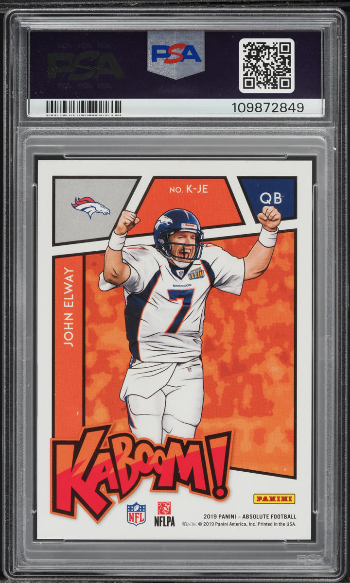 2019 Absolute Kaboom! John Elway #K-JE PSA 10 GEM MINT