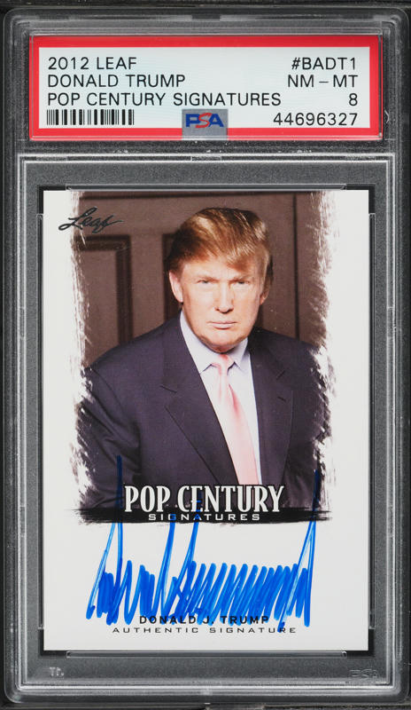 2012 Leaf Pop Century Donald Trump AUTO #BA-DT1 PSA 8 NM-MT on