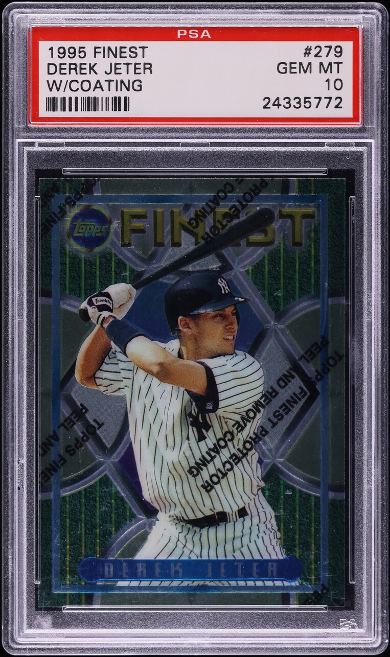 1995 Finest w/ Coating Derek Jeter ROOKIE #279 PSA 10 GEM MINT
