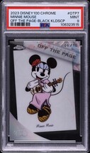 2023 Topps Chrome Disney100 Off Page Black kaleidoscope Minnie