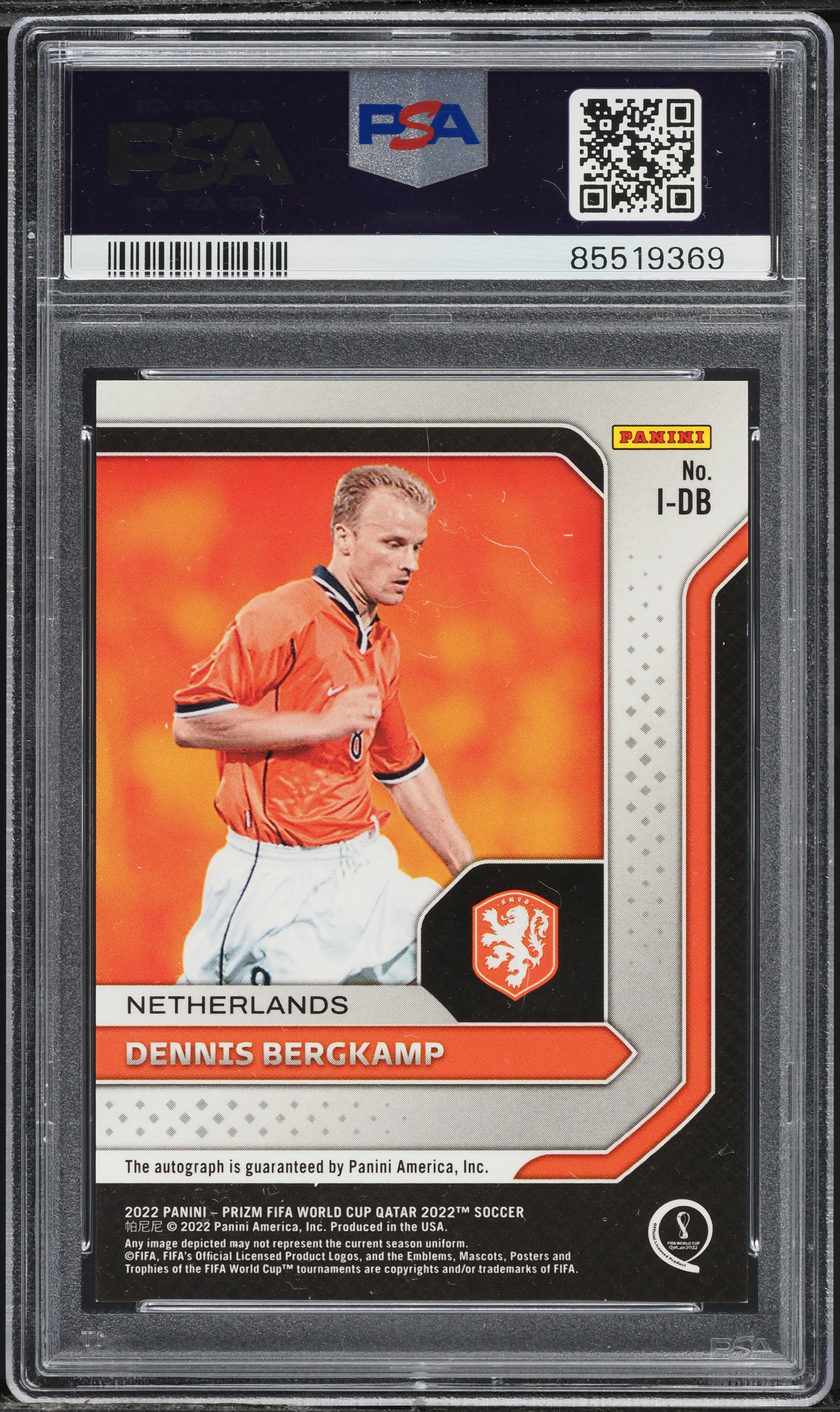 2022 Panini Prizm World Cup Qatar International Ink Dennis