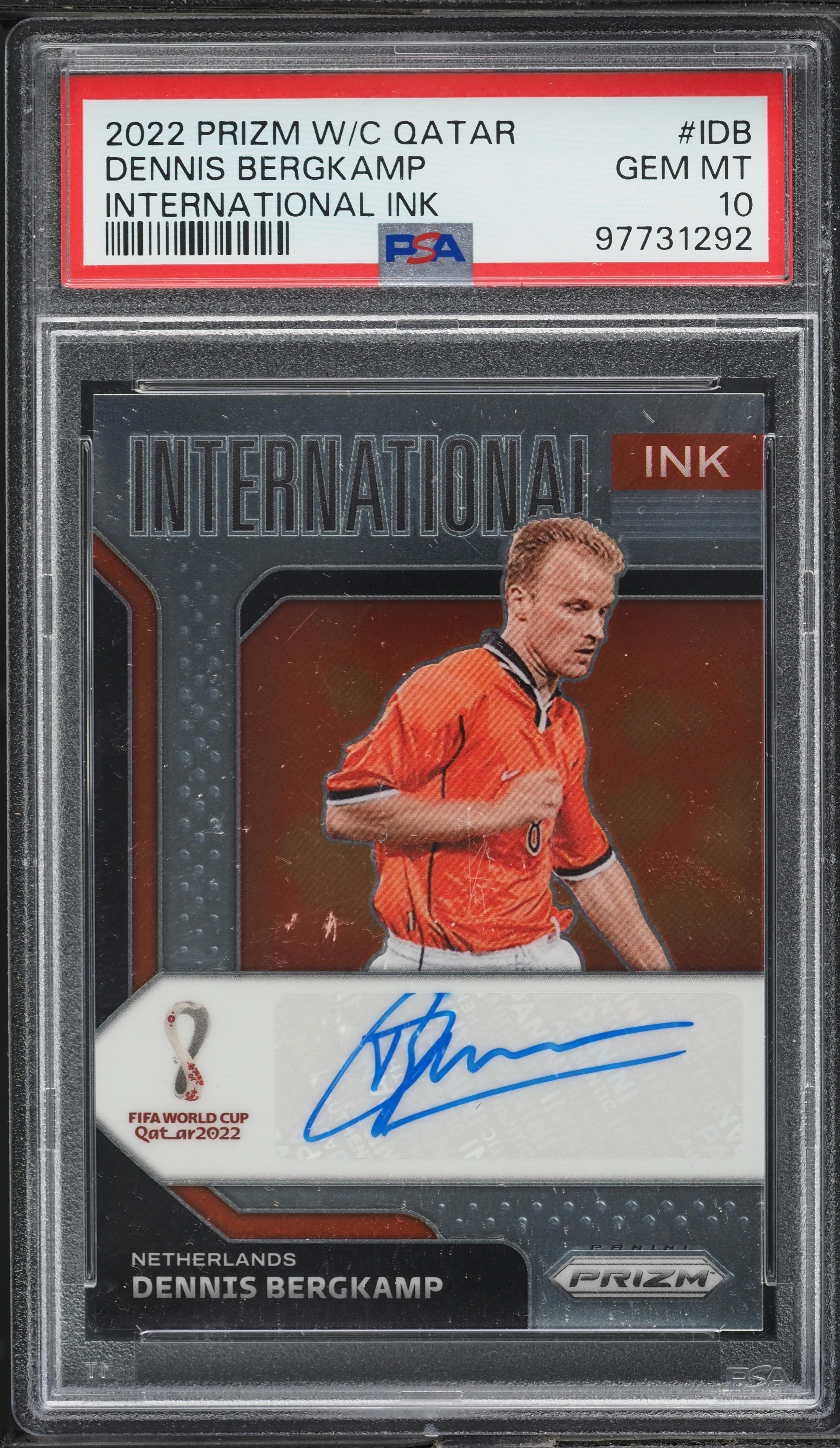 2022 Panini Prizm World Cup Qatar International Ink Dennis