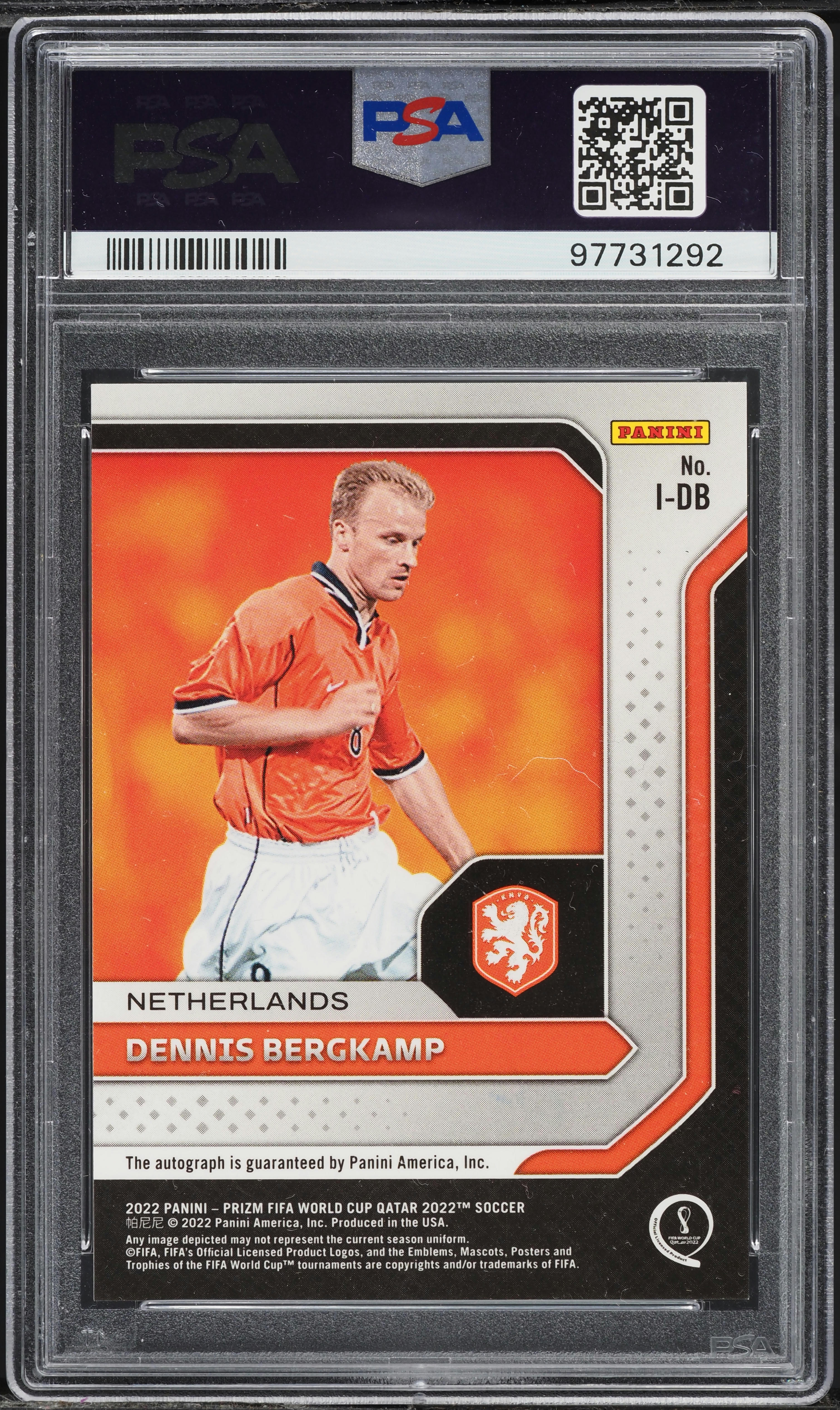 2022 Panini Prizm World Cup Qatar International Ink Dennis