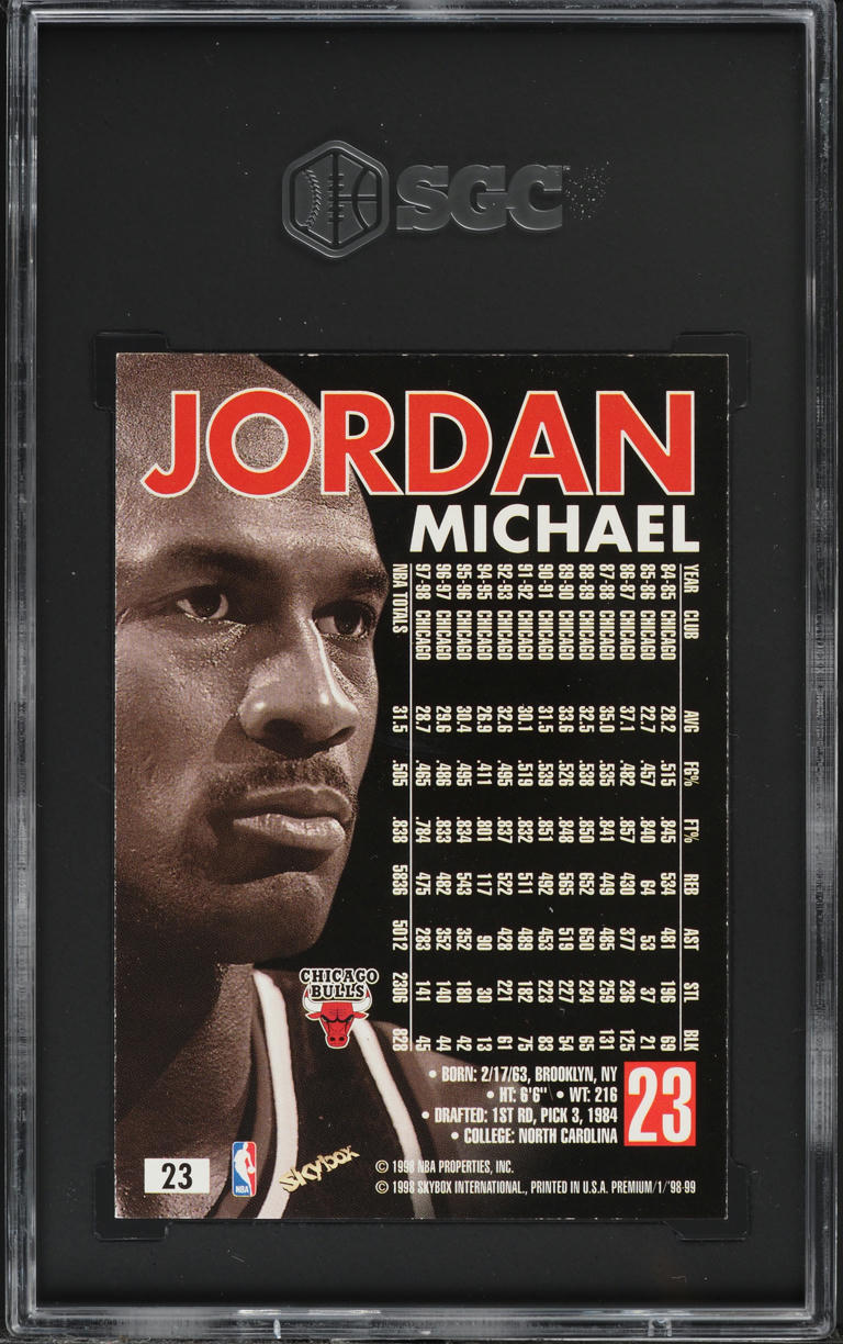 1998 Skybox Premium Michael Jordan #23 SGC 9 MINT