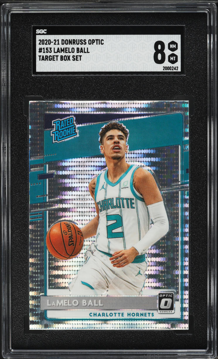 2020 Donruss Optic Target Box Set LaMelo Ball ROOKIE #153 SGC 8 NM-MT