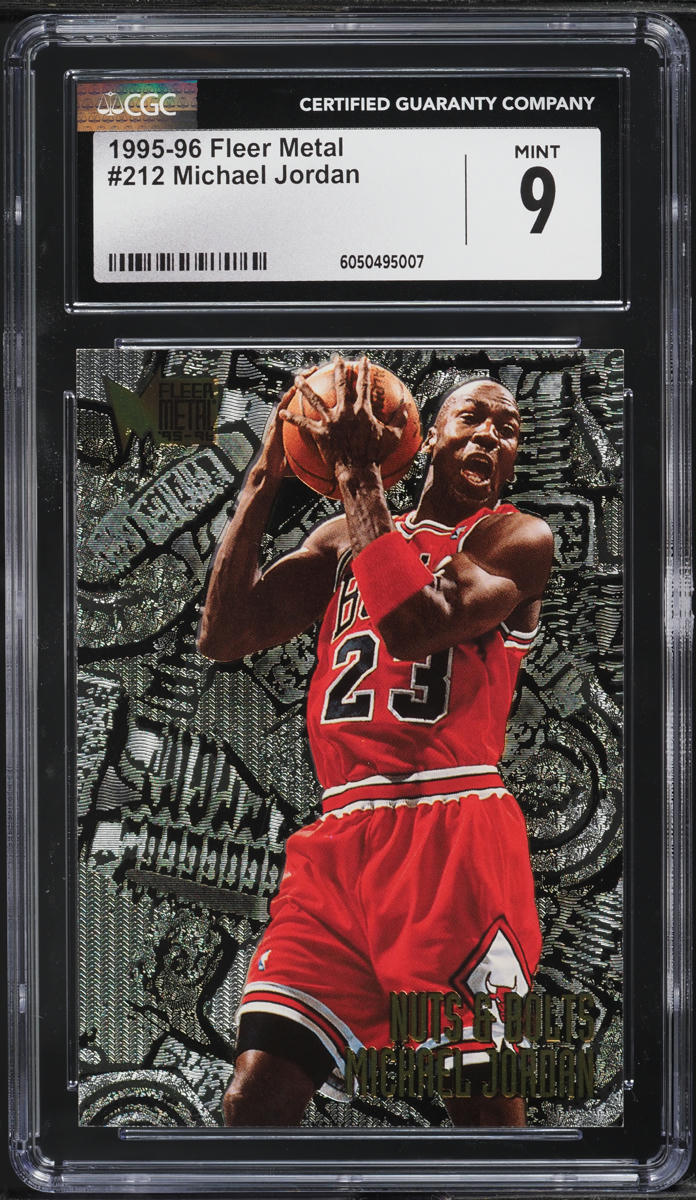 1995 Metal Nuts & Bolts Michael Jordan #212 CGC 9 MINT