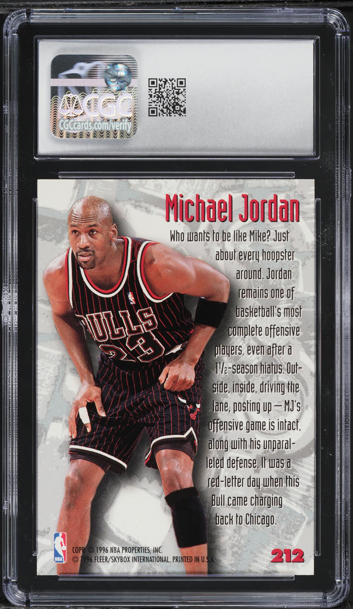 1995 Metal Nuts & Bolts Michael Jordan #212 CGC 9 MINT