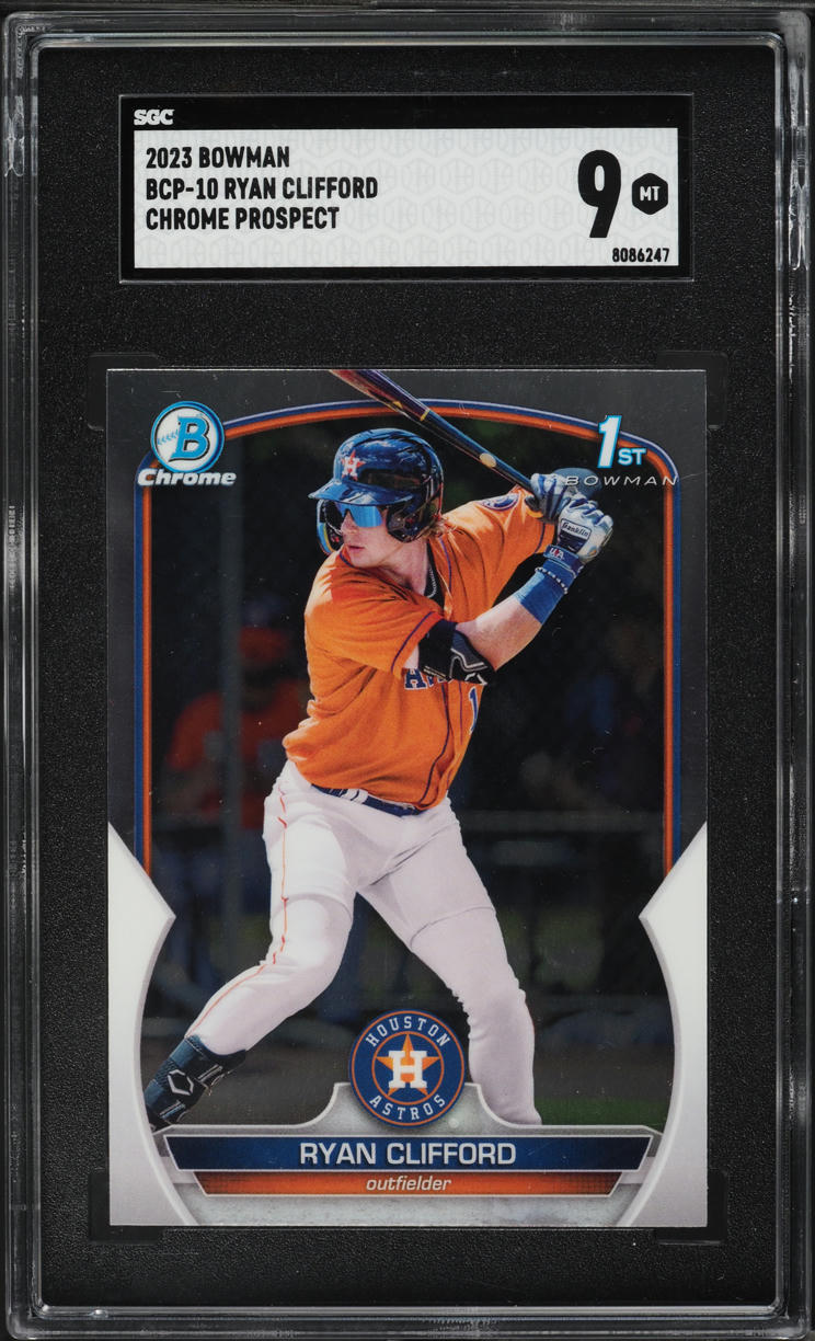 2023 Bowman Chrome Ryan Clifford PROSPECT #BCP-10 SGC 9 MINT